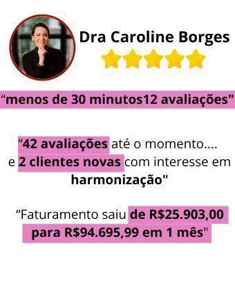 Resultado da Dra. Caroline Borges: de R$ 25.903 para R$ 94.695 em 1 mês